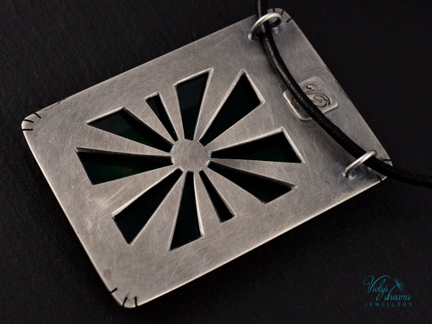 Lighthouse cloisonné enamel pendant with playful octopus on