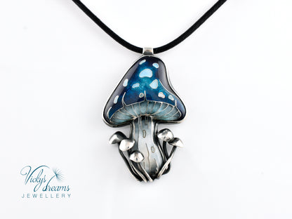 blue mushroom