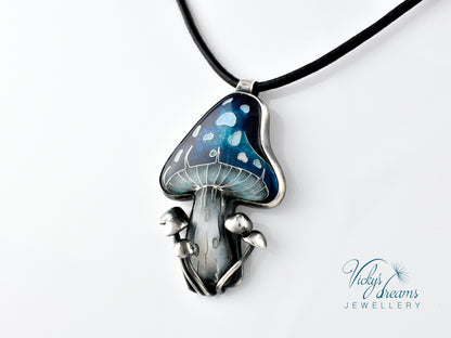 blue mushroom