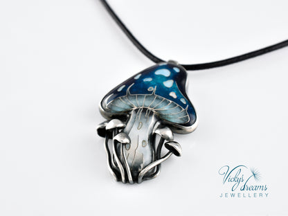 blue mushroom