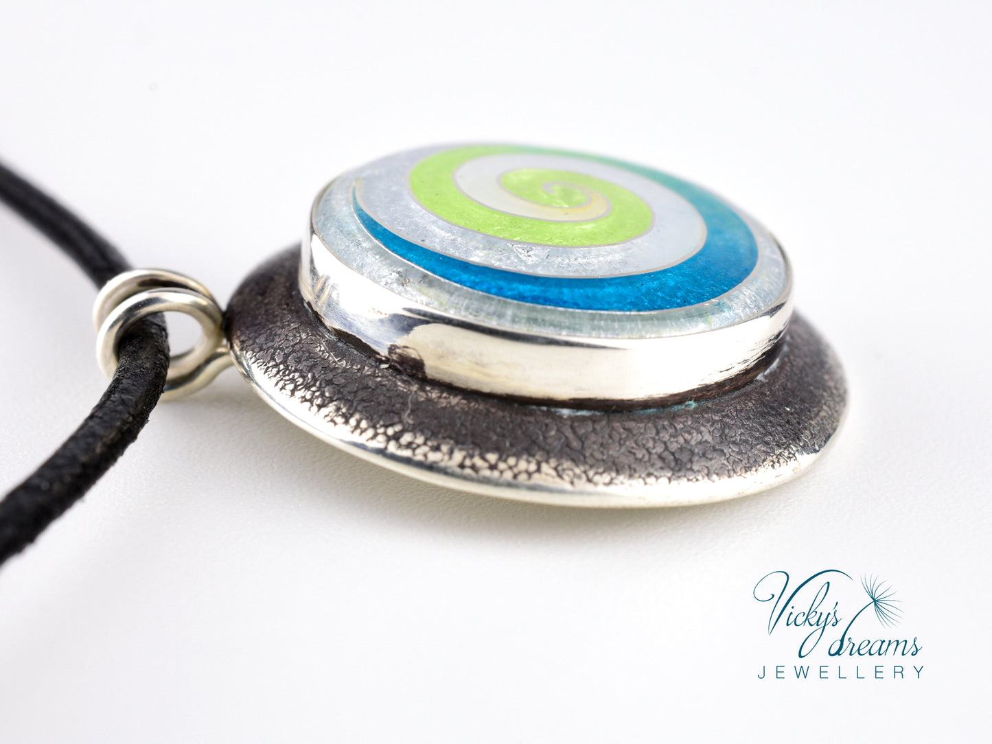 Blue and green spiral