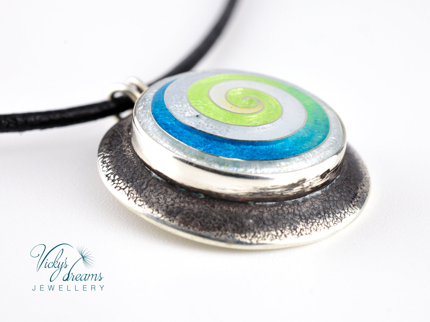 Blue and green spiral