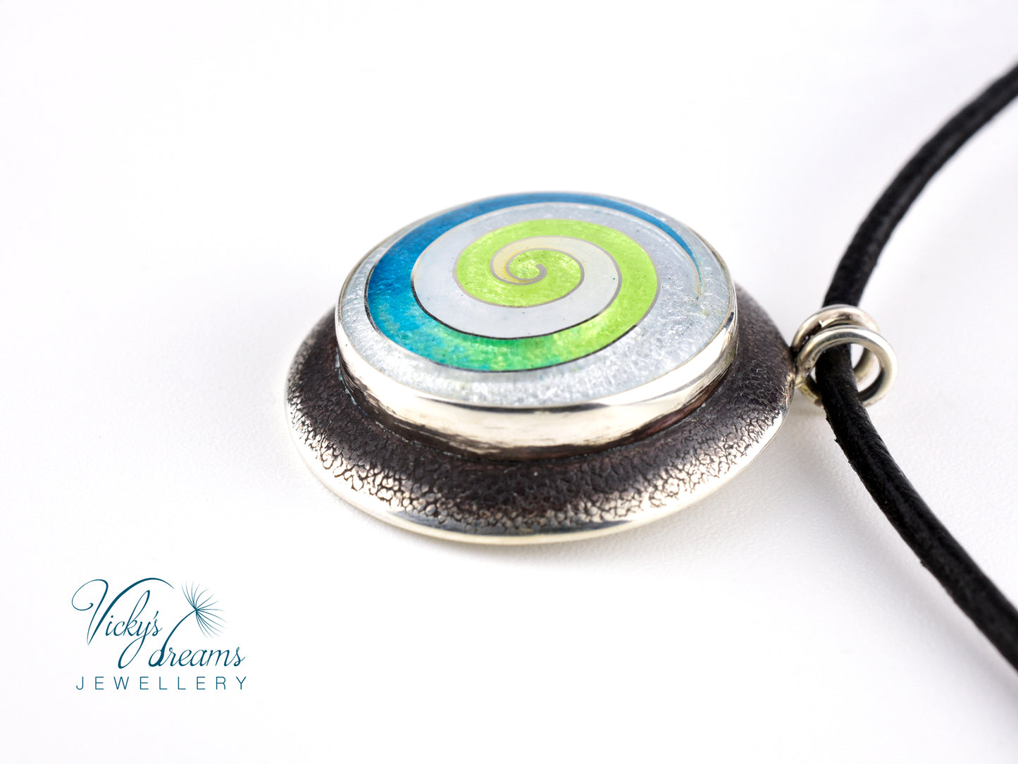 Blue and green spiral