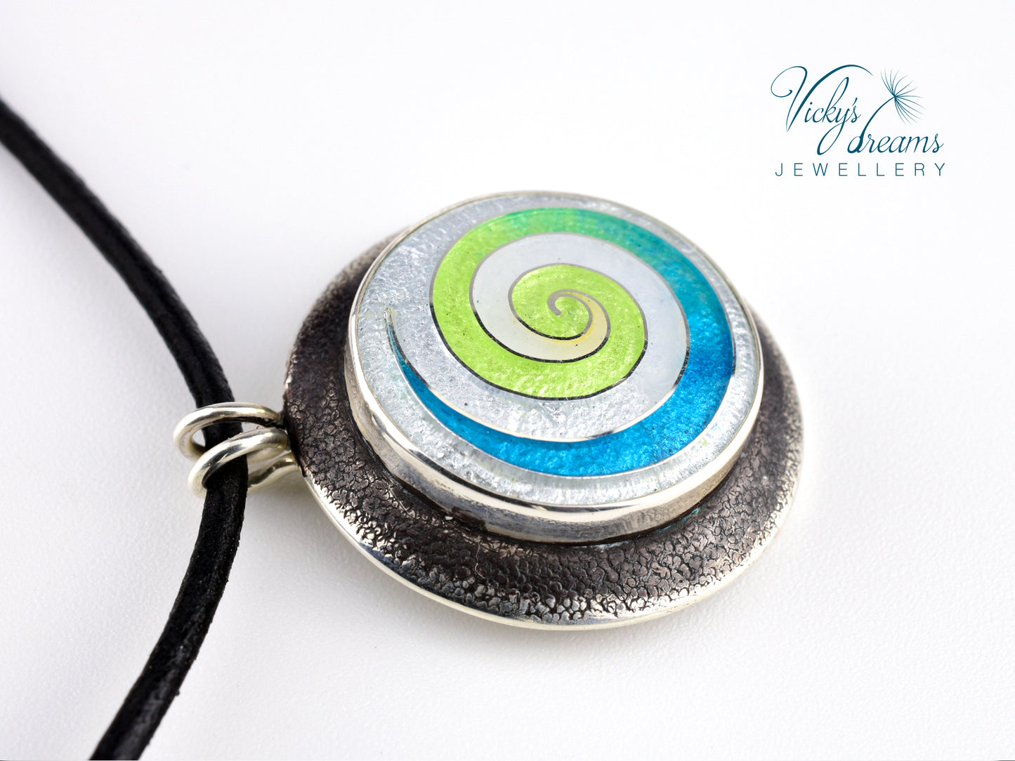 Blue and green spiral