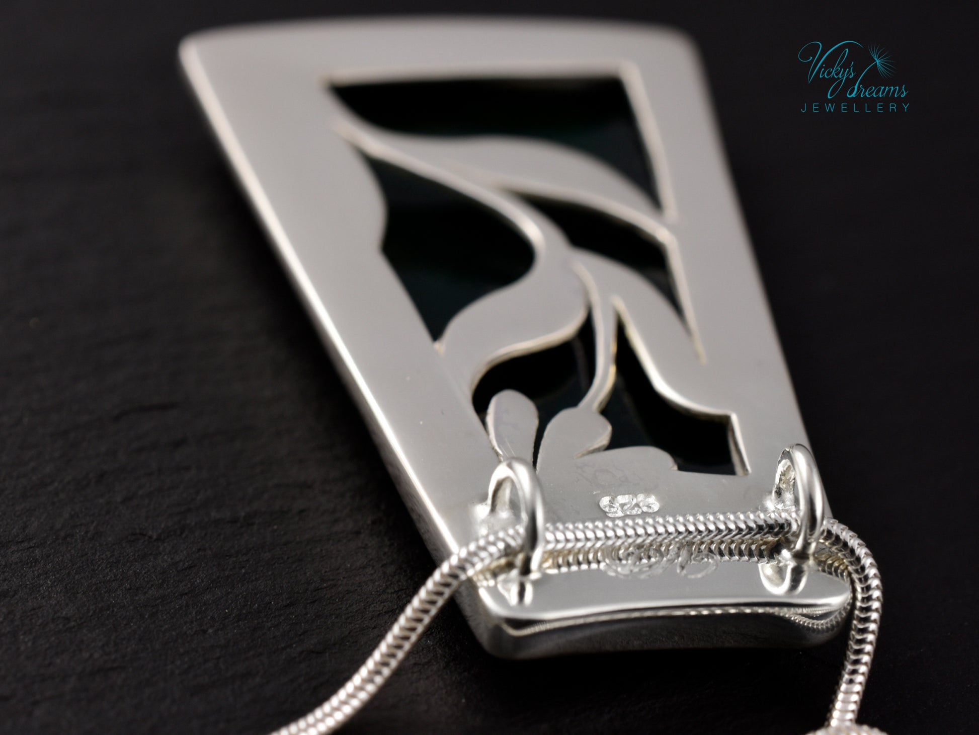 Handmade cloisonné enamel floral pendant on sterling silver necklace, vibrant botanical design