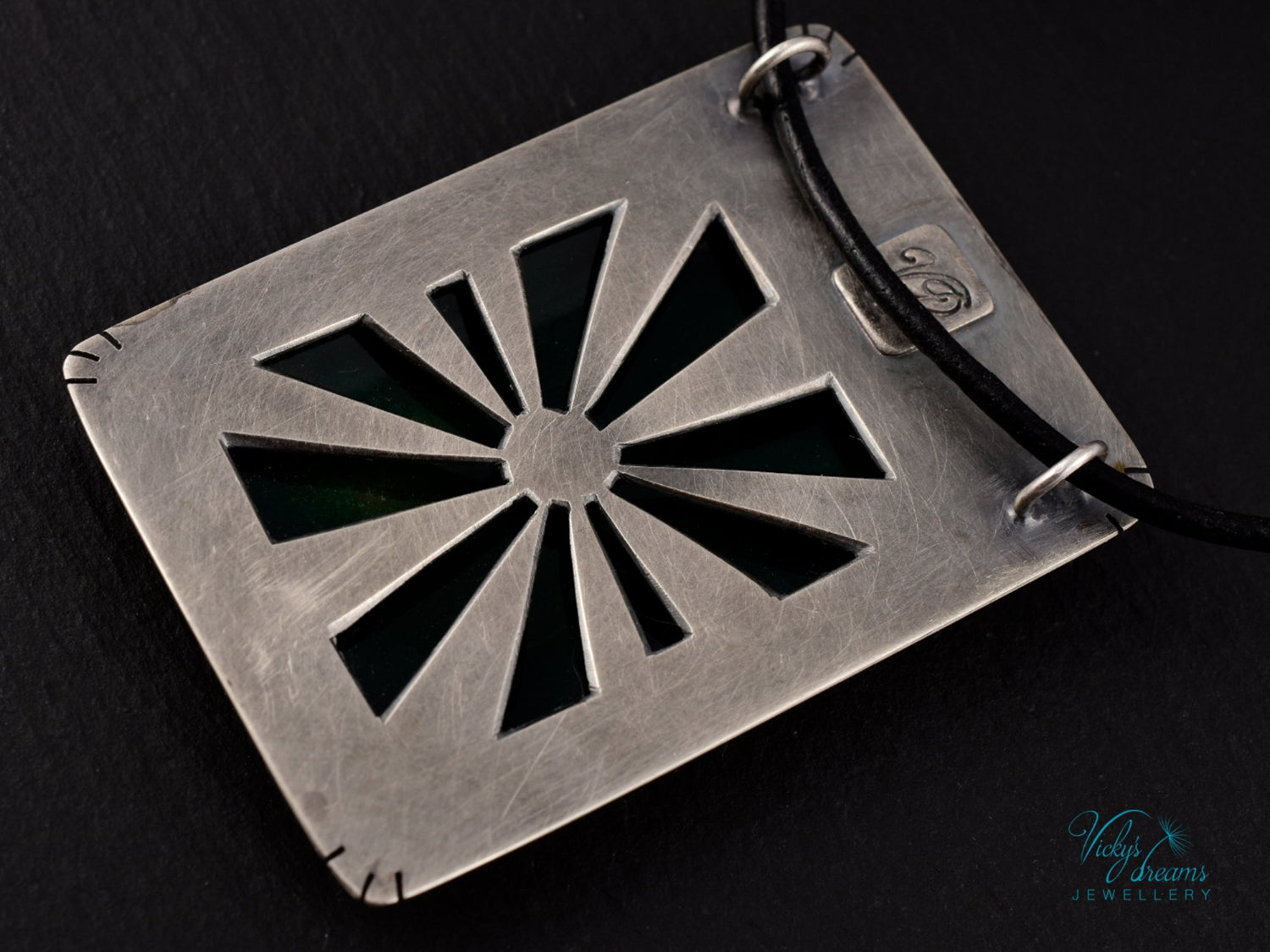 Lighthouse cloisonné enamel pendant with playful octopus on 