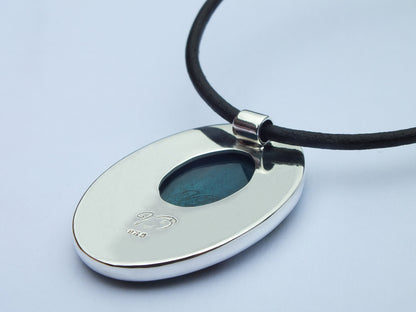 Handmade cloisonné enamel SevenSisters pendant on sterling silver chain