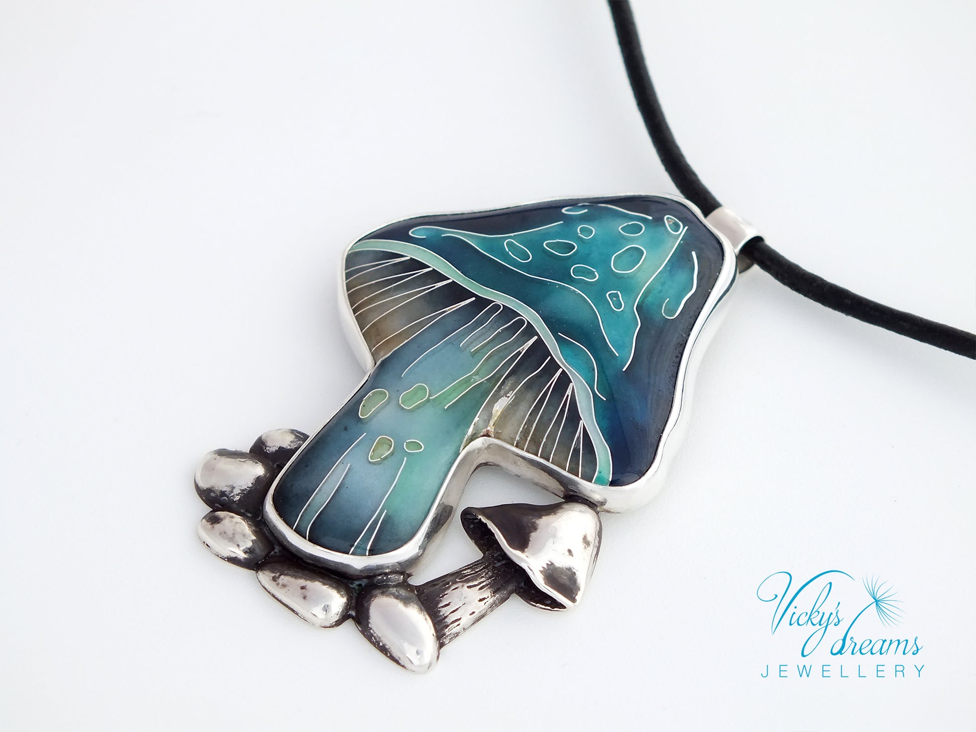 blue-mushroom-enamel-necklace