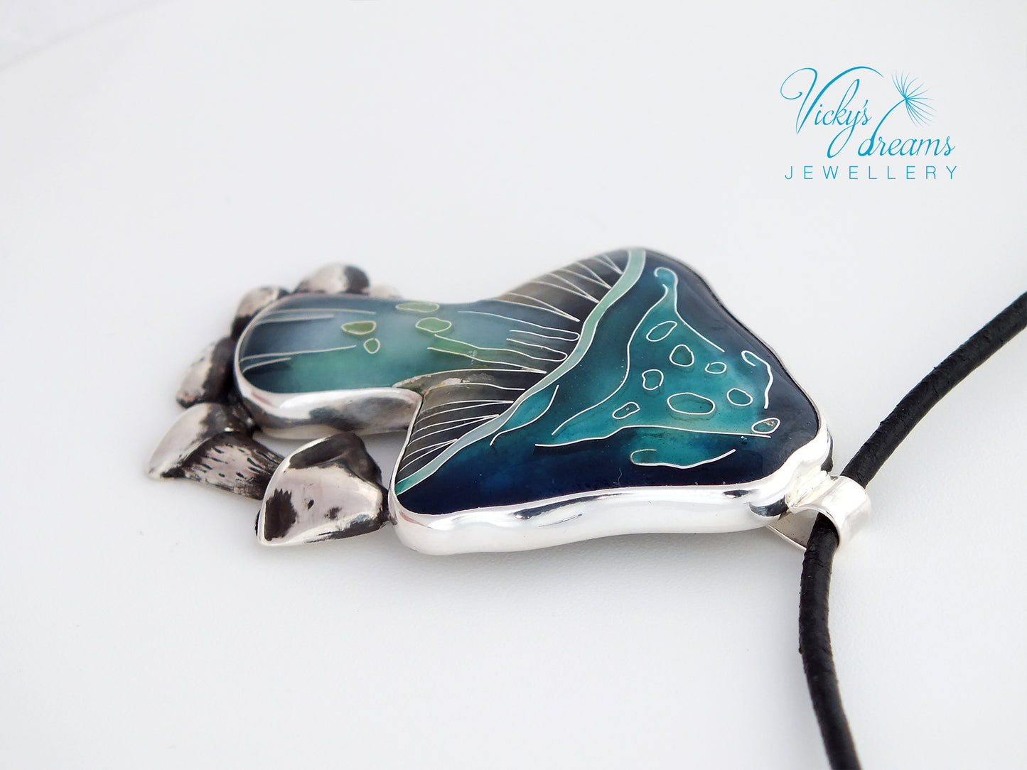 blue-mushroom-enamel-necklace