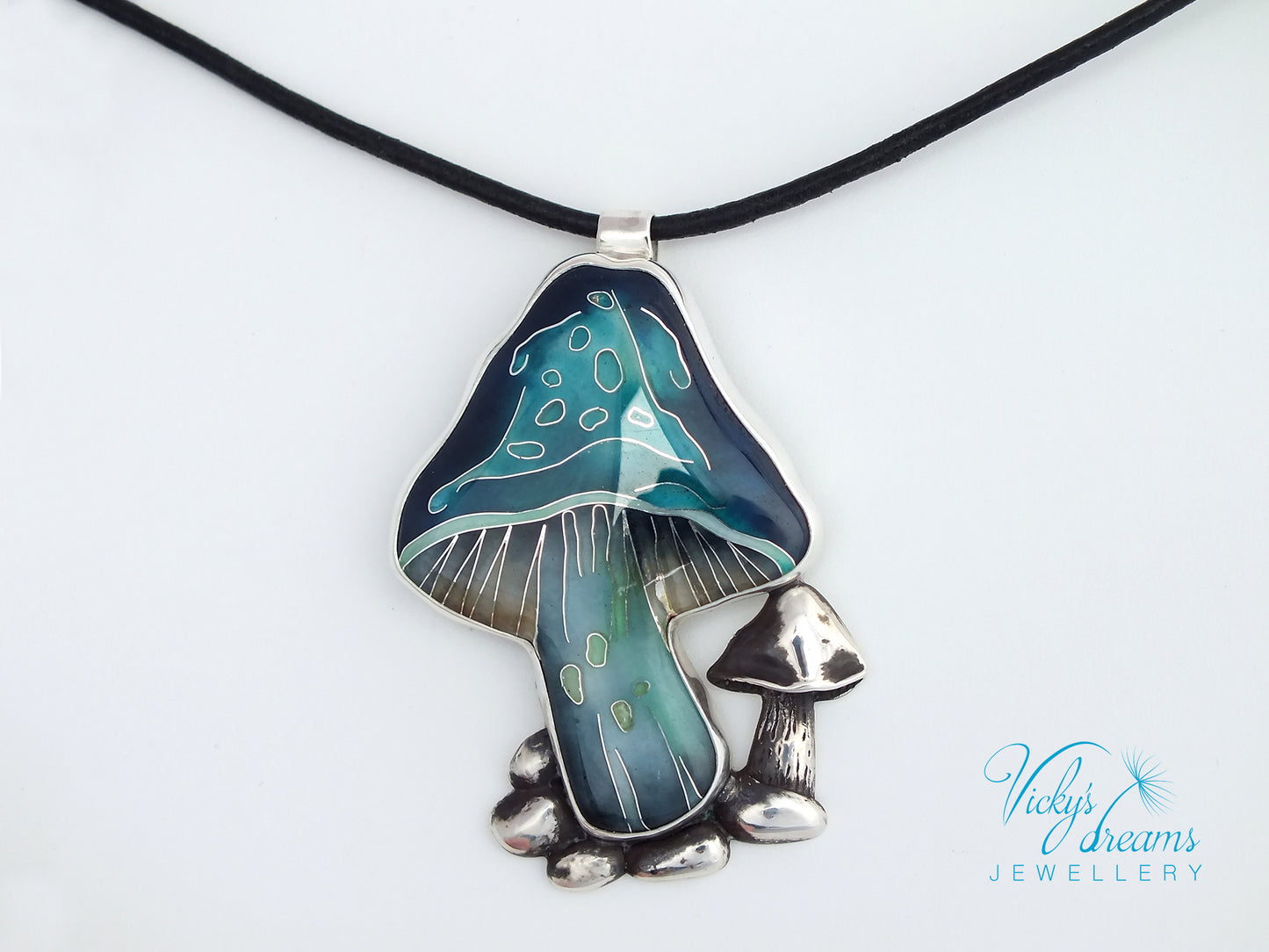 blue-mushroom-enamel-necklace