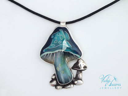 blue-mushroom-enamel-necklace