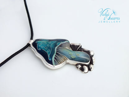 blue-mushroom-enamel-necklace