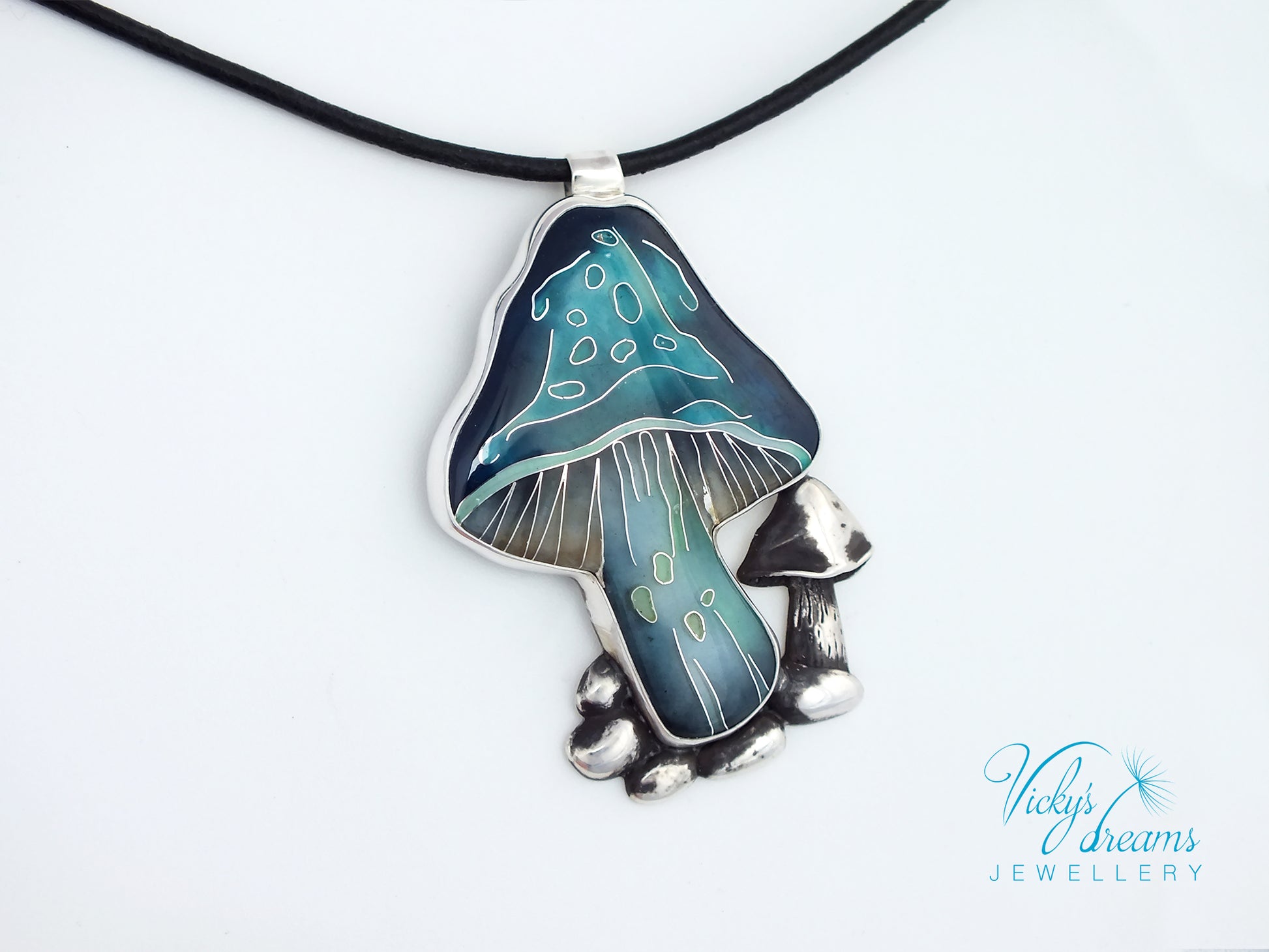 blue-mushroom-enamel-necklace